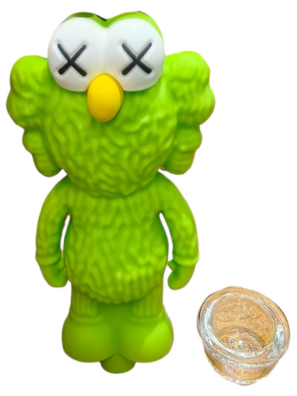 Silicone Rasta Pipe – Elmo (Removable Bowl, 5 Colours) (Green)