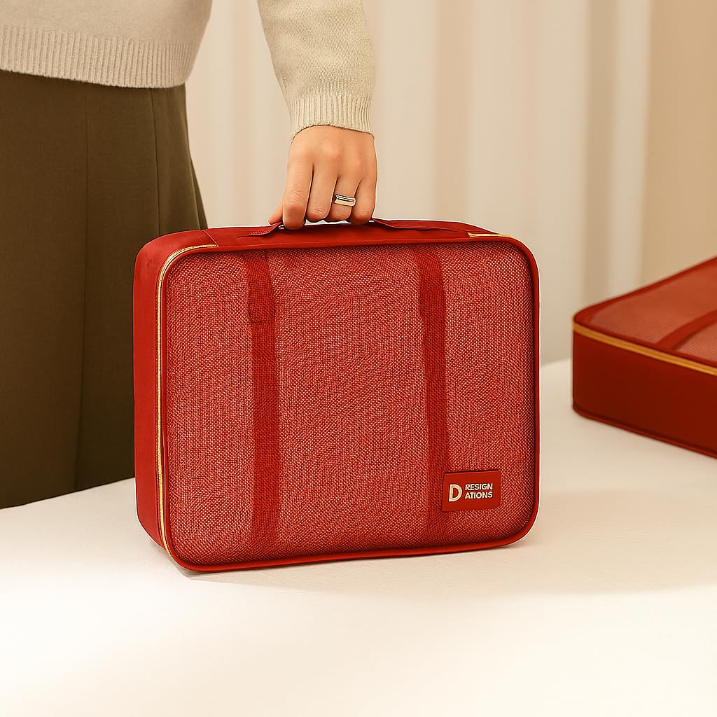 7‑Piece Travel Packing Organizer Set (Red)