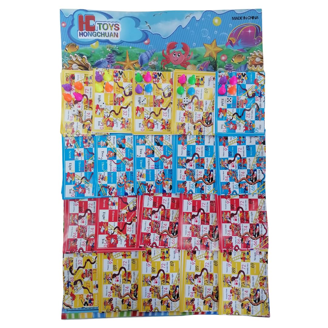 New Snakes and Ladders (S) 20pc | Classic Kids Board Game | Travel-Friendly Mini Set