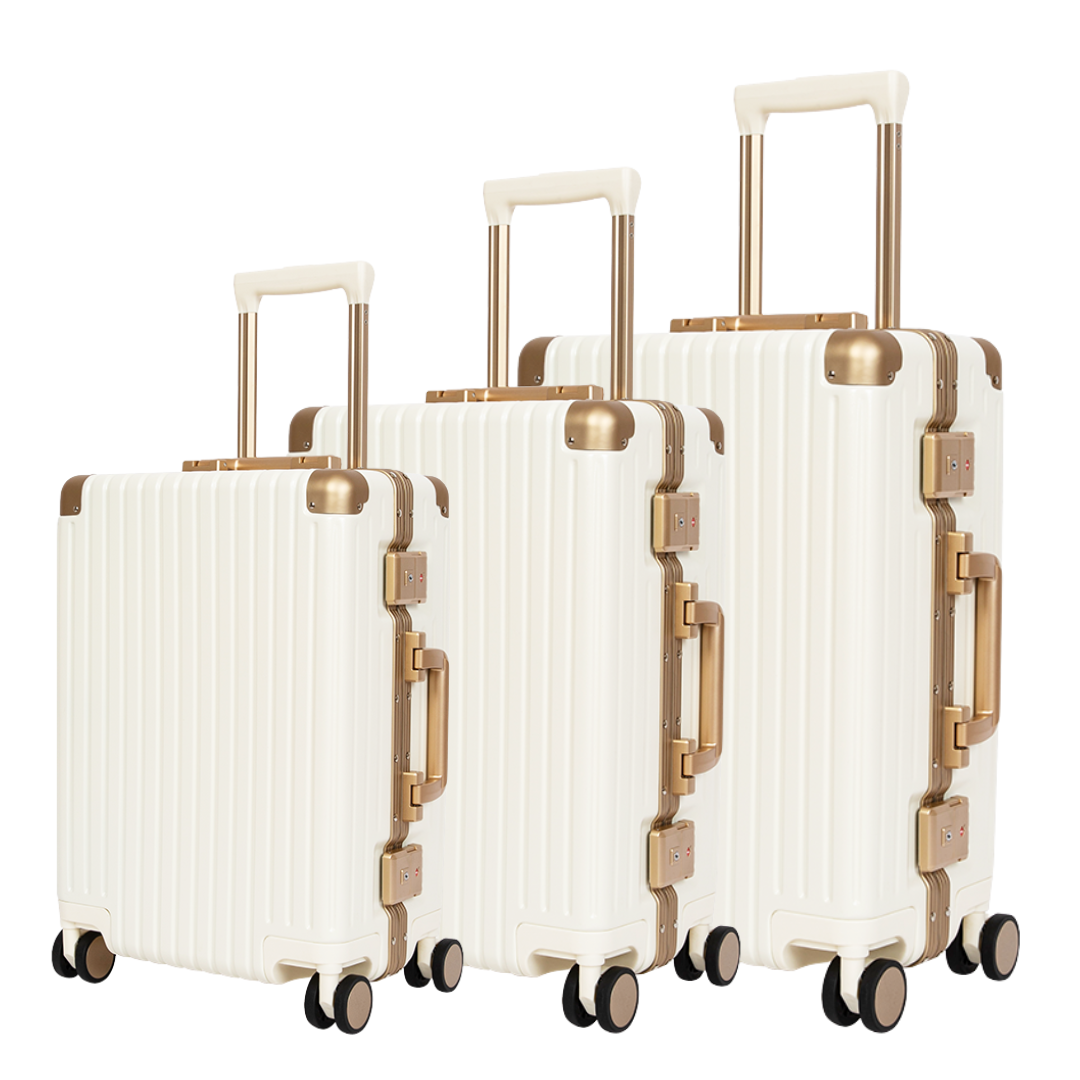 Classic Aluminum Frame Travel Suitcases