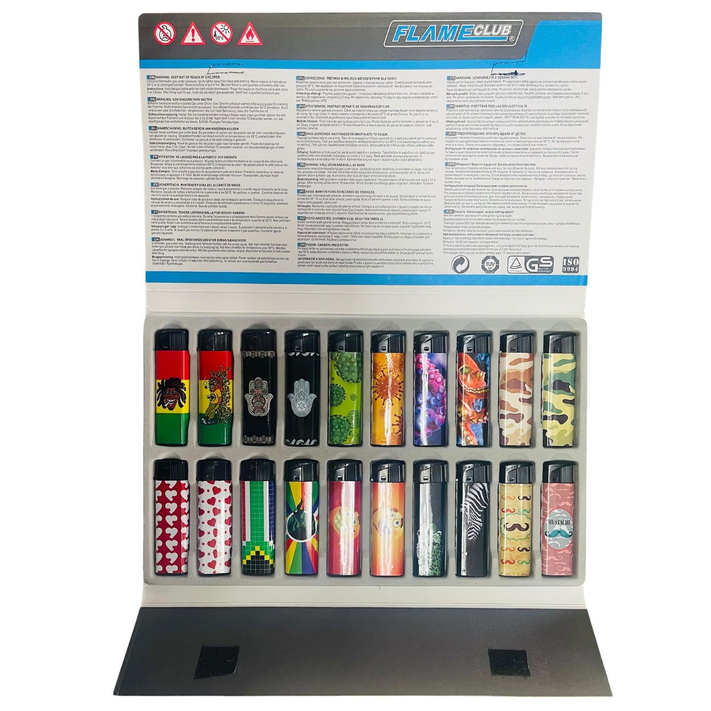 20 Piece Collectable Lucky Packet Electronic Lighters Tray 2