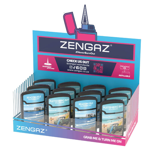 ZL3 Glenn John Art Mega Jet Flame Travel Lighter Tray - 12 Pack (Tray 4)