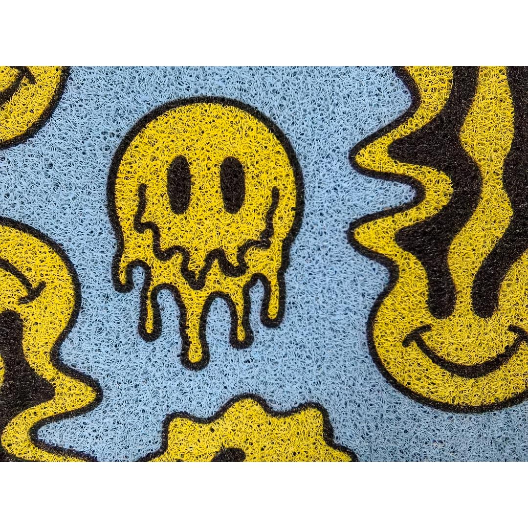 Premium Non-Slip PVC Coil Doormat - Smiley