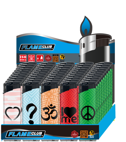 N2 Electronic Refillable Adjustable Designed Lighter - Pack (50's)