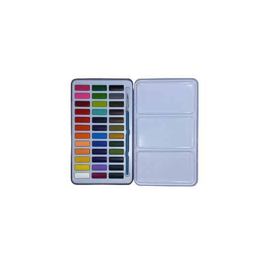 Water Colour Set in Tin Box - 36 Colors