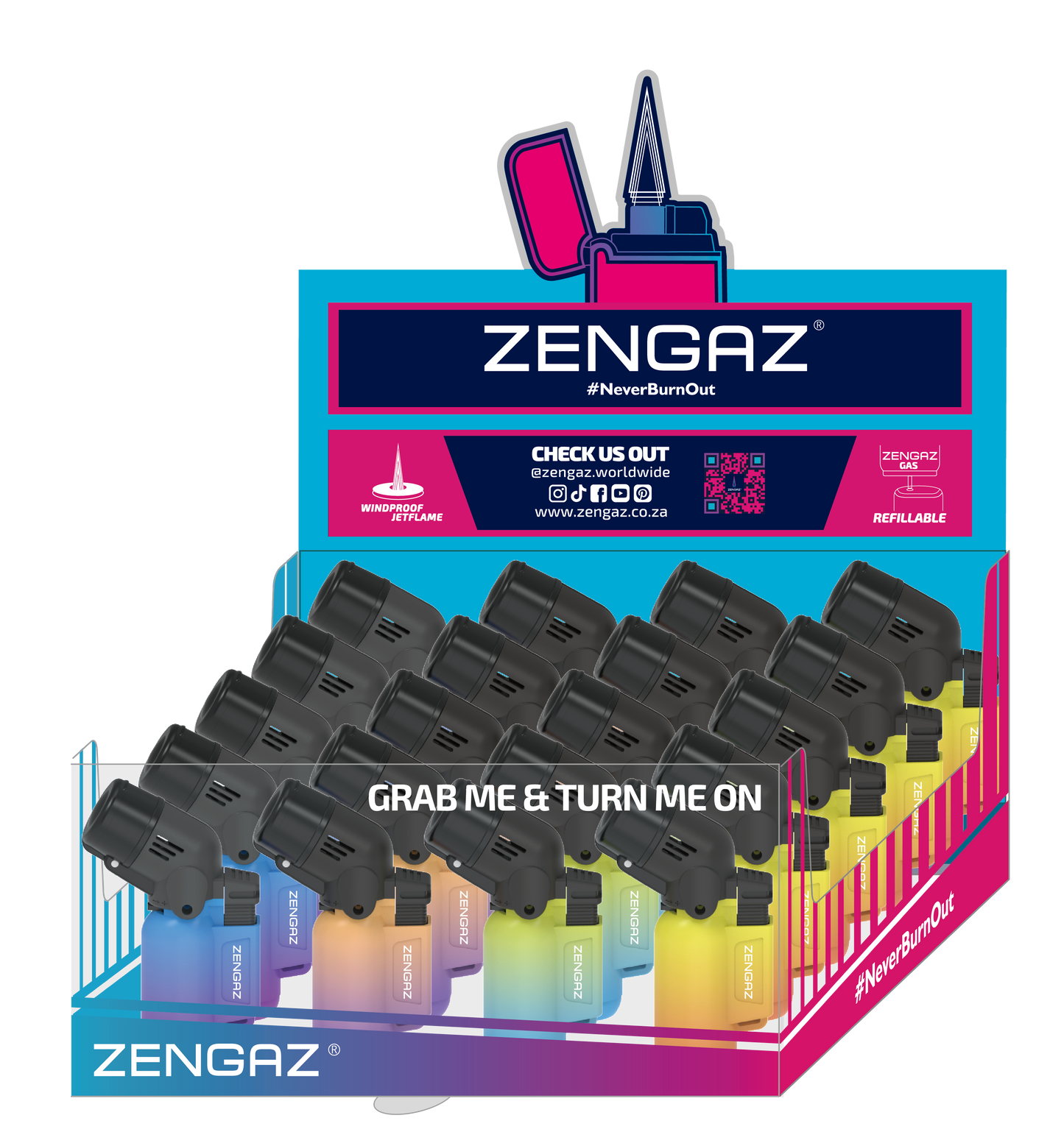 Zengaz ZL-17 Angle Double Jet Flame Lighters