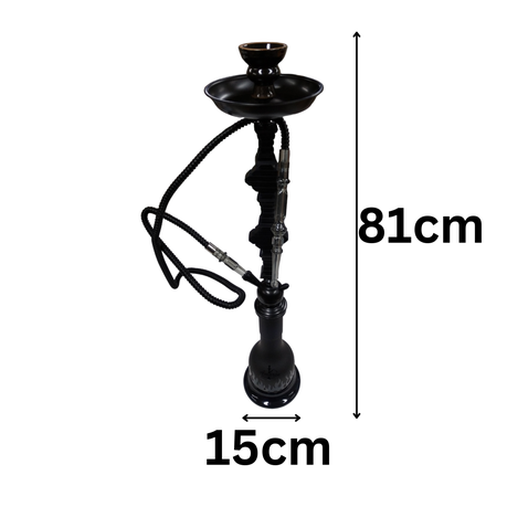 Amaren Ceramic Head Flame Hookah - Single Large - Blue