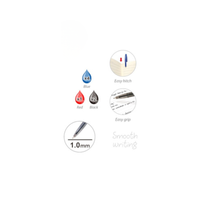 Motarro Ballpoint Pen 1.0mm 7PCS - Assorted