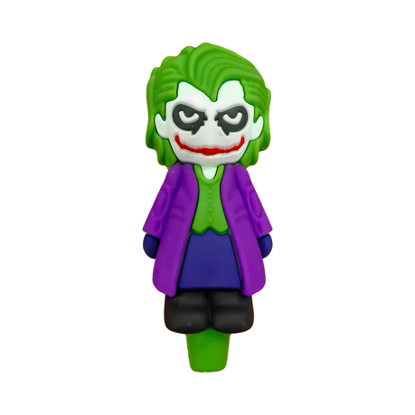 Silicone Rasta Pipe - Joker - 10 Pack