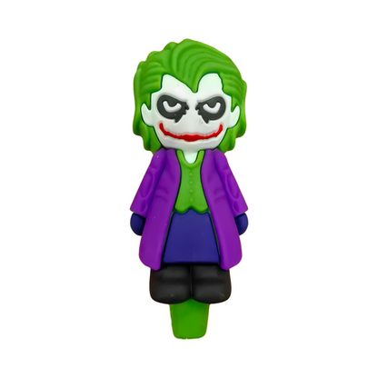 Silicone Rasta Pipe - Joker - 10 Pack