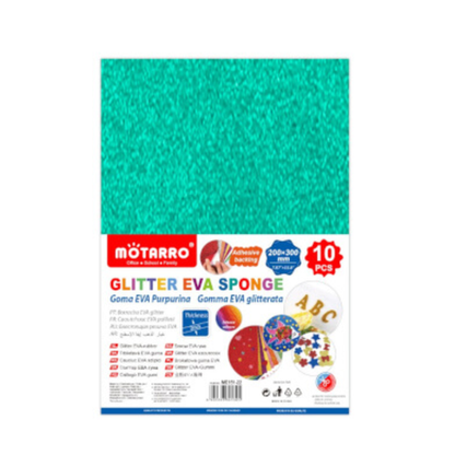 Motarro Eva Sponge A4 10 Pieces - Mixed Colours