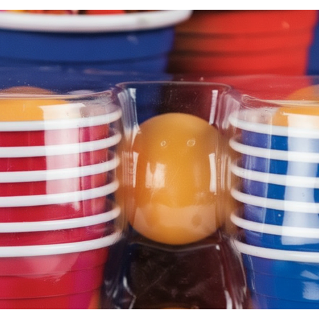 Open Bar Mini Beer Pong Game Set - 18 Piece Drinking Game - 2 Pack