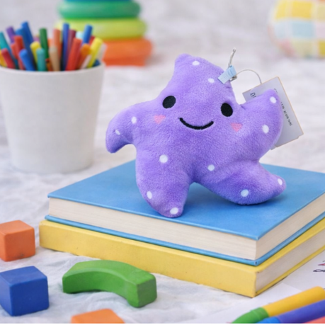 Soft Toy - 14cm Starfish - Purple