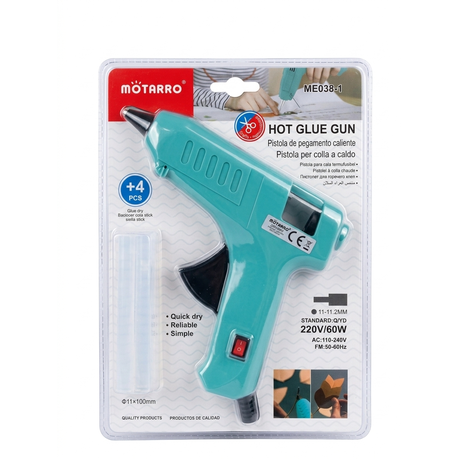 Motarro Hot Glue Gun - 11-11.2mm Craft Glue Gun | Art and Crafts - Blue