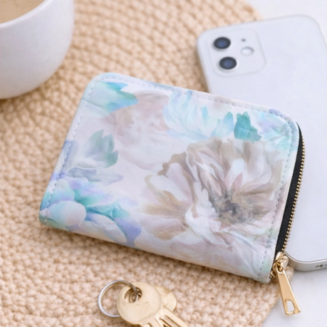 Wallet - Flowers (Can Hold Cards) 8.5×10.5×4cm
