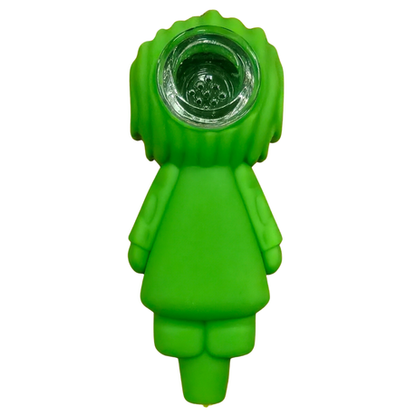 Silicone Rasta Pipe - Joker - Black