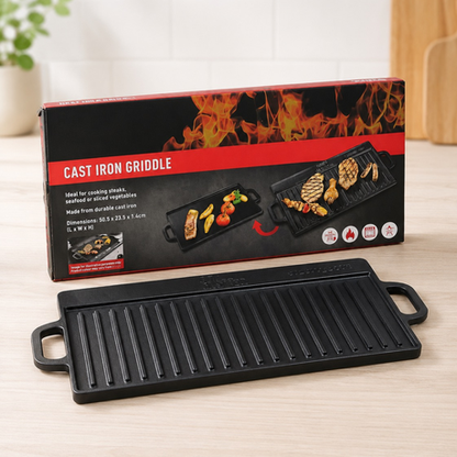 Cast Iron Griddle Plate - Black