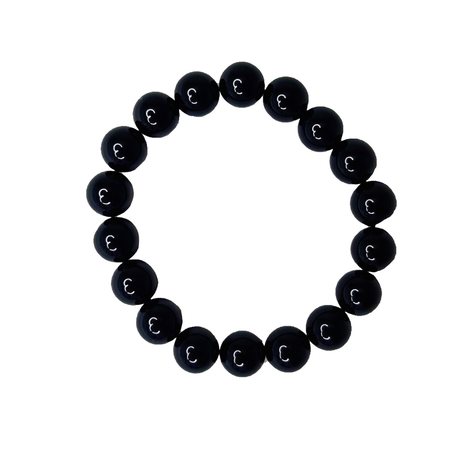 Earth Stone Collection - Onyx Bracelet And Teardrop Necklace Set