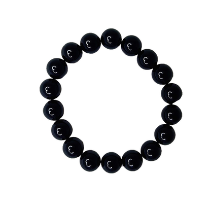 Earth Stone Collection - Onyx Bracelet And Teardrop Necklace Set