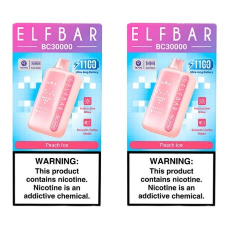 Elf Bar BC30000 Disposable Vape - Peach Ice (Pack of 2)