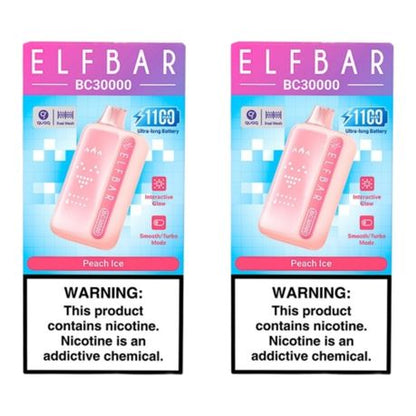 Elf Bar BC30000 Disposable Vape - Peach Ice (Pack of 2)