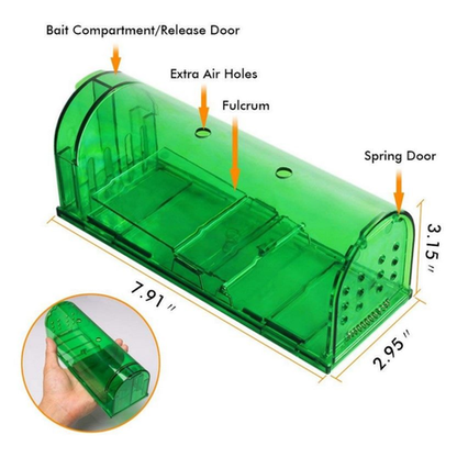 Plastic Pest Control Trap Large and Small Combo - 8 Pack