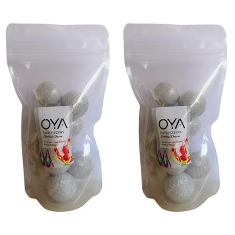 Oya Bath Fizzer 285g - Charcoal Charm 2 Pack