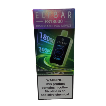 Elf Bar 18000 Puffs Disposable Vape - Cotton Candy Ice - 3 Pack