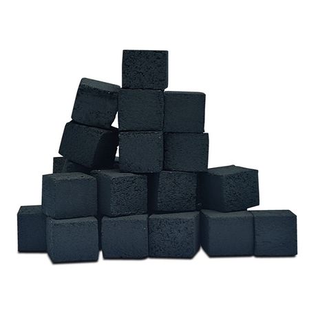 Blue Mix Coconut Shell Charcoal Cubes 24 Pieces
