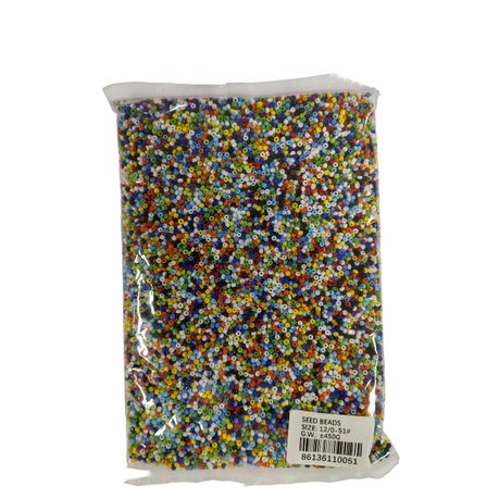 Seed Beads - +- 450 Gram Packs - Large Neon