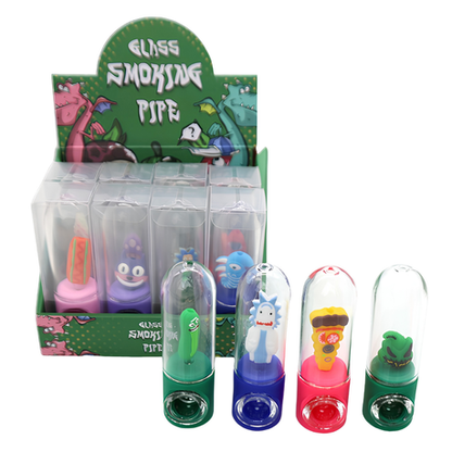Silicone Rasta Pipe - Tube - 12 Pack