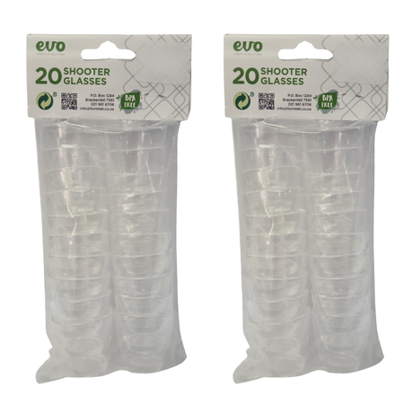 EVO 20 Piece Shooter Glasses - 2 Pack