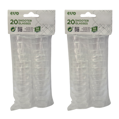 EVO 20 Piece Shooter Glasses - 2 Pack