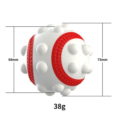 Tennis Ball Fidget PoP It - White & Red - 5 Pack