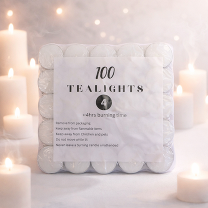 Tealight Candles - 100 Pack