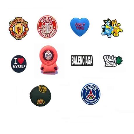 Shoe Charms - 10 Pieces - Combo U