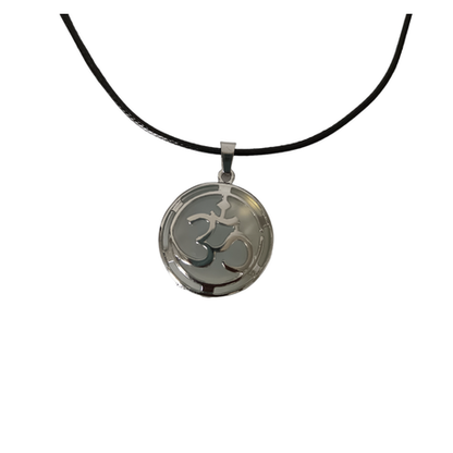 Earth Stone Collection - Om Symbol Opal Stone Necklace