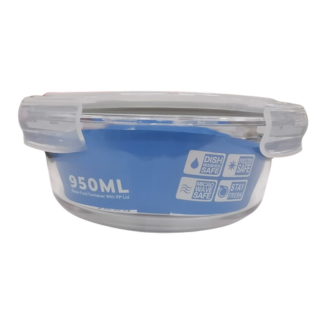 Food Container 950ml Round with Lid