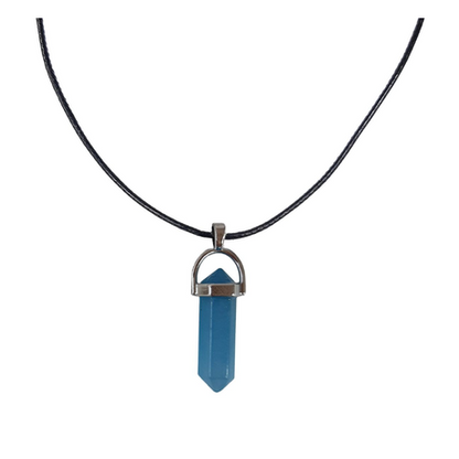 Earth Stone Collection - Aquamarine Bracelet And Bullet Necklace Set