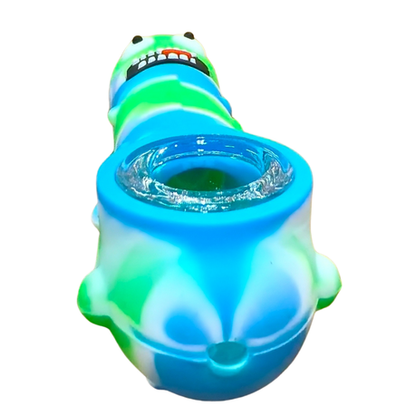 Silicone Rasta Pipe - Pickle Rick - Green
