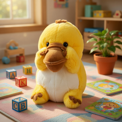 Kids Soft Toy - Platypus Yellow 20×13cm