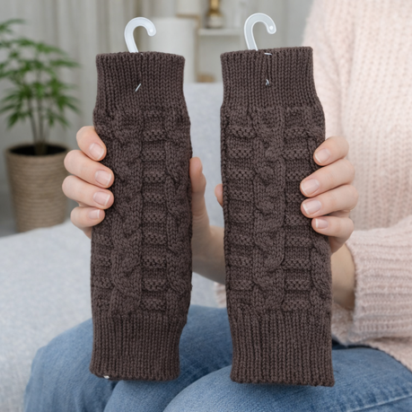 2 Piece Arm Warmers - White