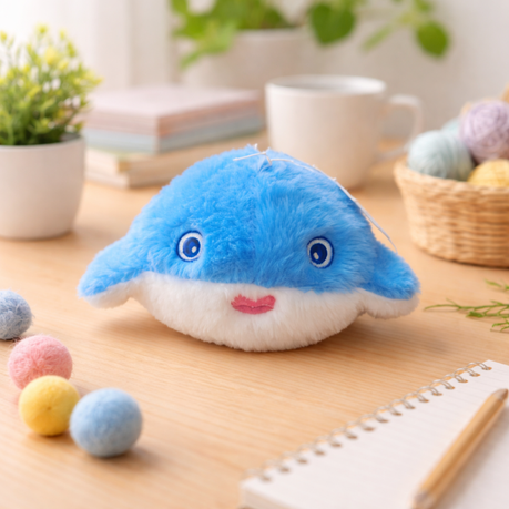 Soft Toy - 10-15cm Blue Fish