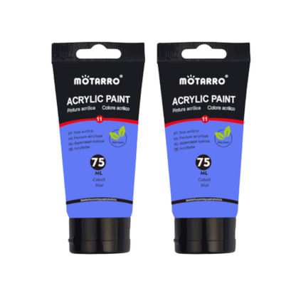 Motarro Acrylic Paint 75ml - Cobalt Blue 2 Pack