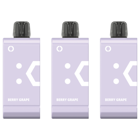 Elf Bar 18000 Puffs Rechargeable Pod 50mg - Berry Grape - 3 Pack