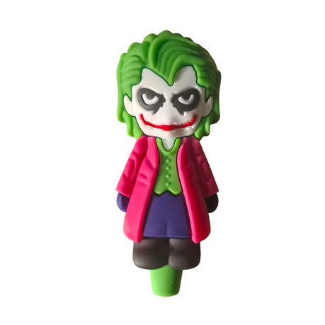 Silicone Rasta Pipe - Joker - 10 Pack