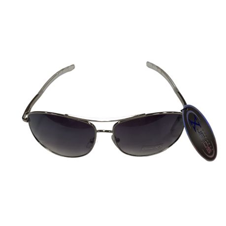 Solar X Aviator Square Silver Sunglasses with Gradient Lens UV400