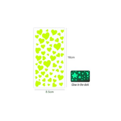 Motarro Glow In The Dark Stickers 1 Sheet - Letters