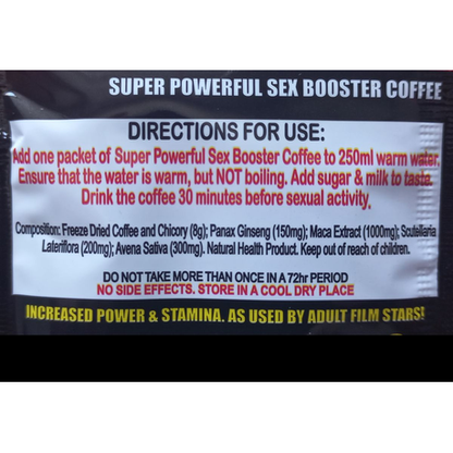 Anaconda 10 Sachets Pack Powerful Coffee for Men