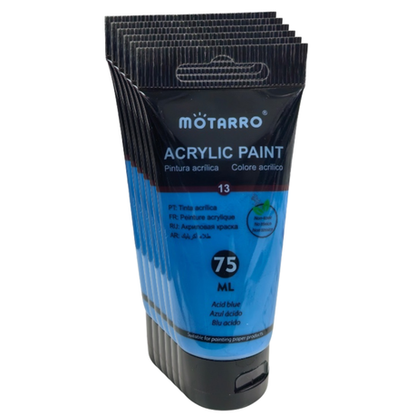 Motarro - Acrylic Paint - 75ml - 6 Pack - Ultramarine